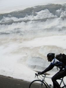 Brendan climbing strong