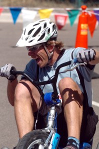 Jesse having fun on the big wheel - from Josh Kravetz