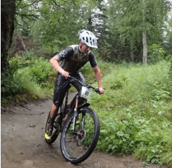 BikeParts.com Team Rider taking 4th at Soggy Bottom 100